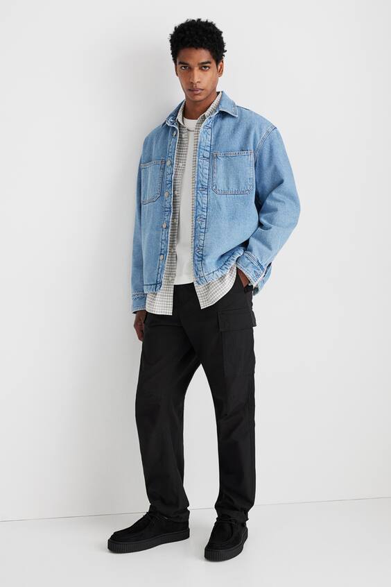 Брюки карго regular fit из ткани ripstop