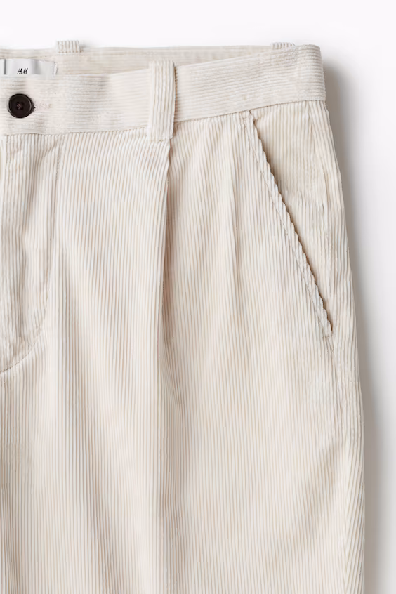 Брюки из мягкой бархатной ткани regular fit