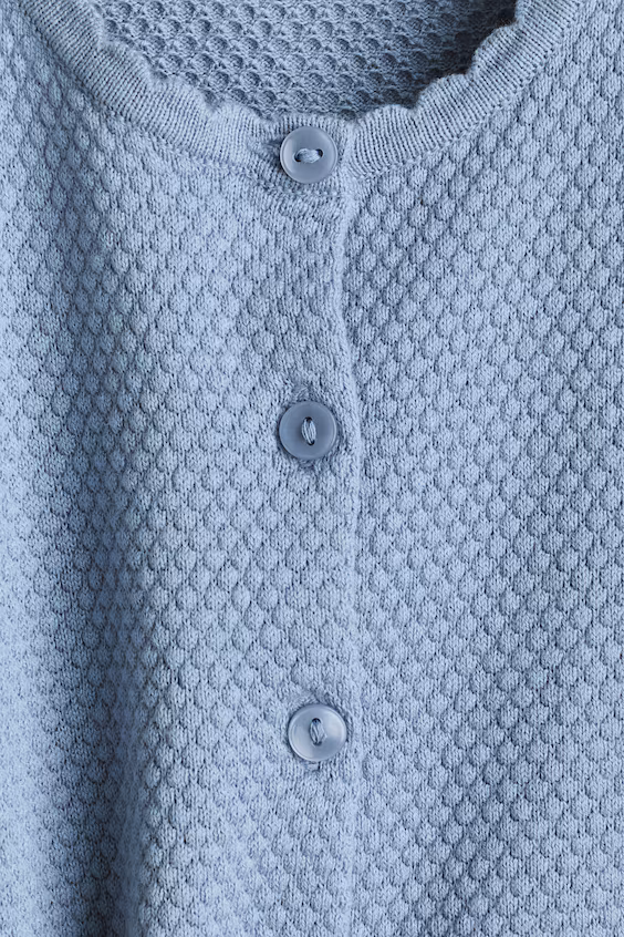 Кардиган из хлопковой ткани с текстурой h&m