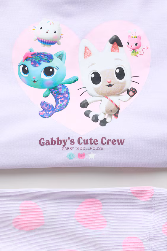 Комплект из 2 предметов с принтом