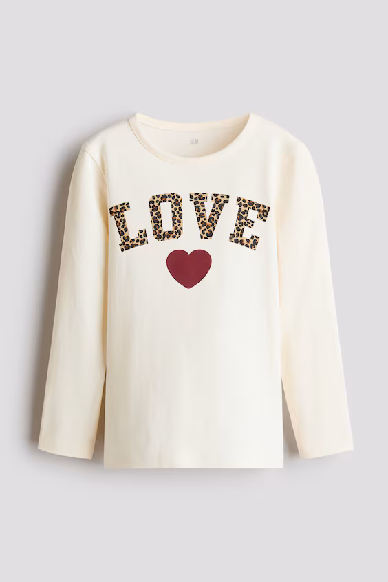 Хлопковый топ с принтом