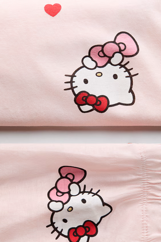 Хлопковая пижама с принтом hello kitty