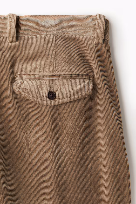 H&m брюки regular fit из бархата