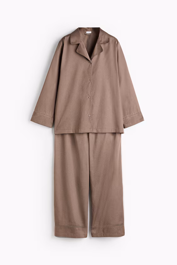 Пижама из египетского хлопка h&m