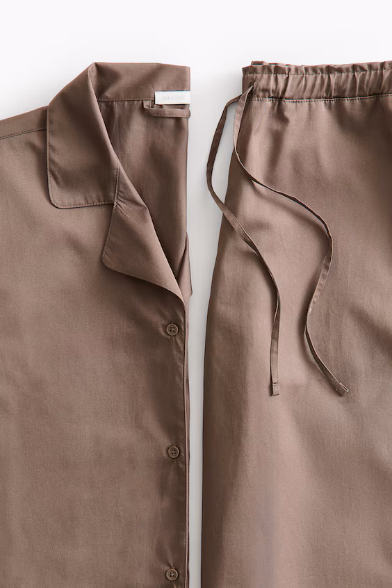 Пижама из египетского хлопка h&m
