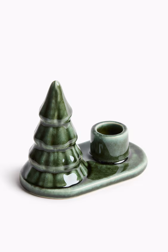 Подсвечник из керамики из шамота