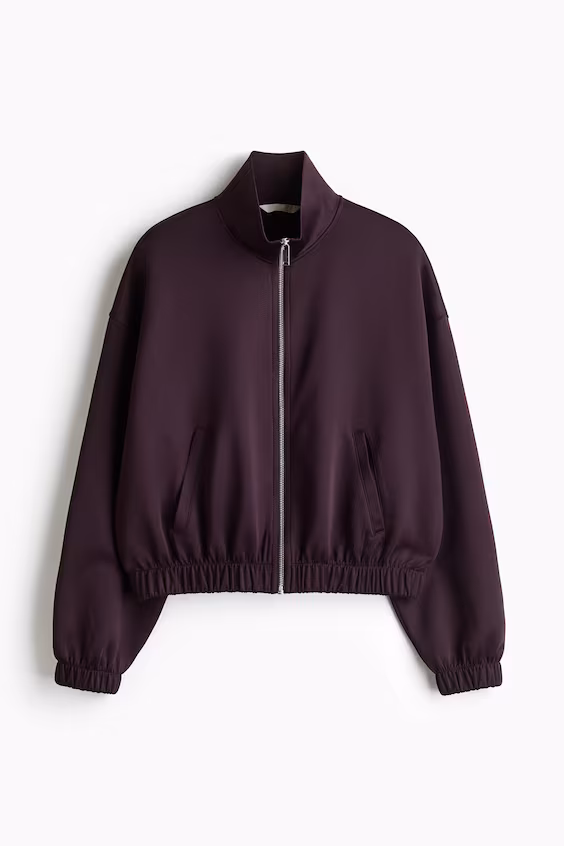 Спортивная кофта из тонкого в рубчик материала h&m