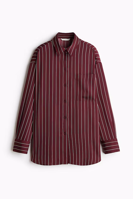 Свободная рубашка из твила