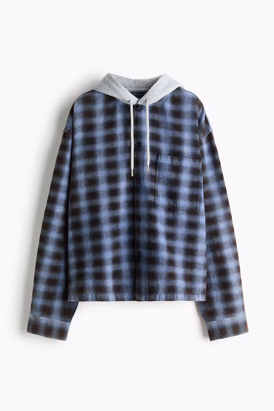 Рубашка с капюшоном h&m