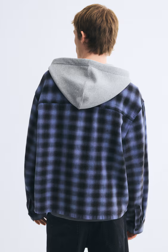 Рубашка с капюшоном h&m