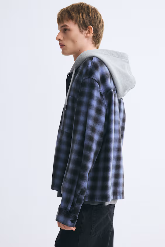 Рубашка с капюшоном h&m