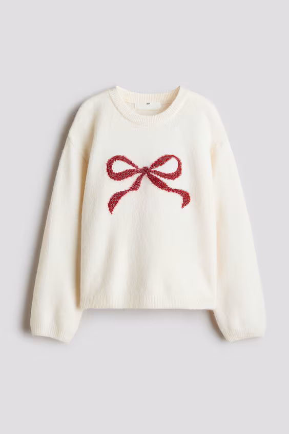 Свободный свитер с узором h&m
