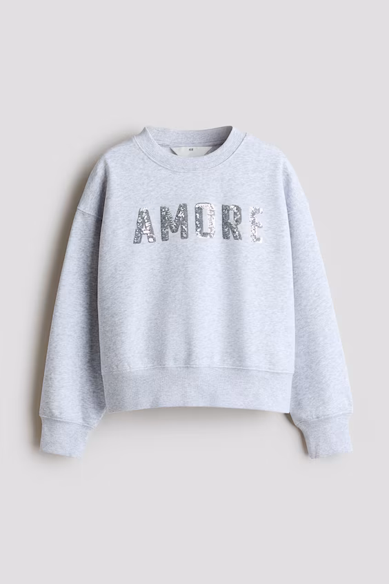 Свитшот с начесом внутри h&m