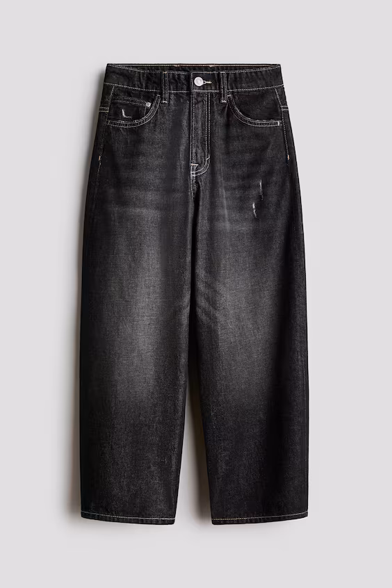 Очень широкие джинсы h&m