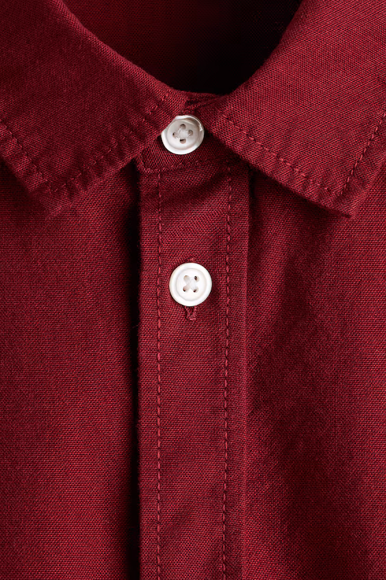 Хлопковая рубашка h&m