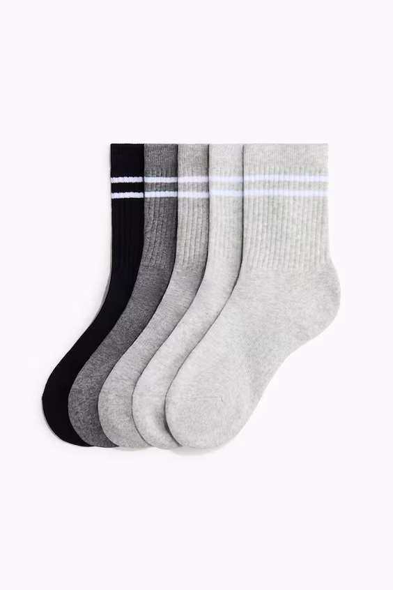 Набор из 5 пар спортивных носков