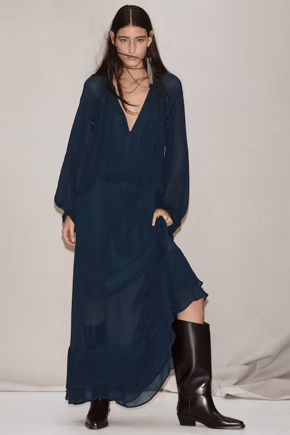 Платье с оборками h&m