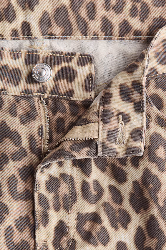 Брюки из хлопкового саржа baggy fit