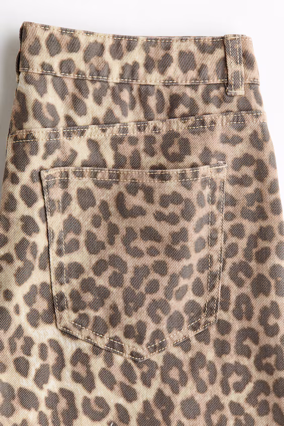 Брюки из хлопкового саржа baggy fit