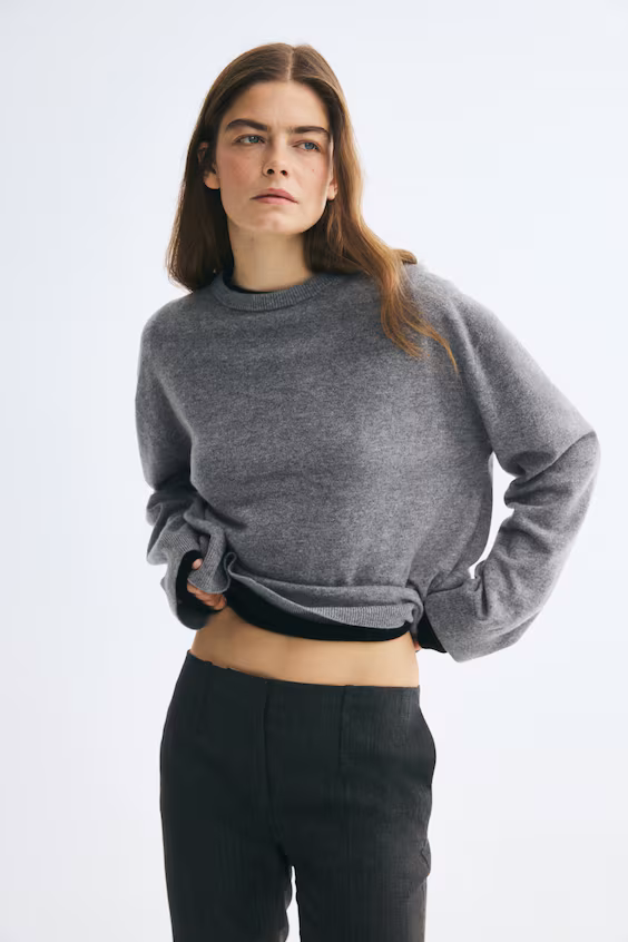 Свитер из тонкой кашемировой пряжи h&m