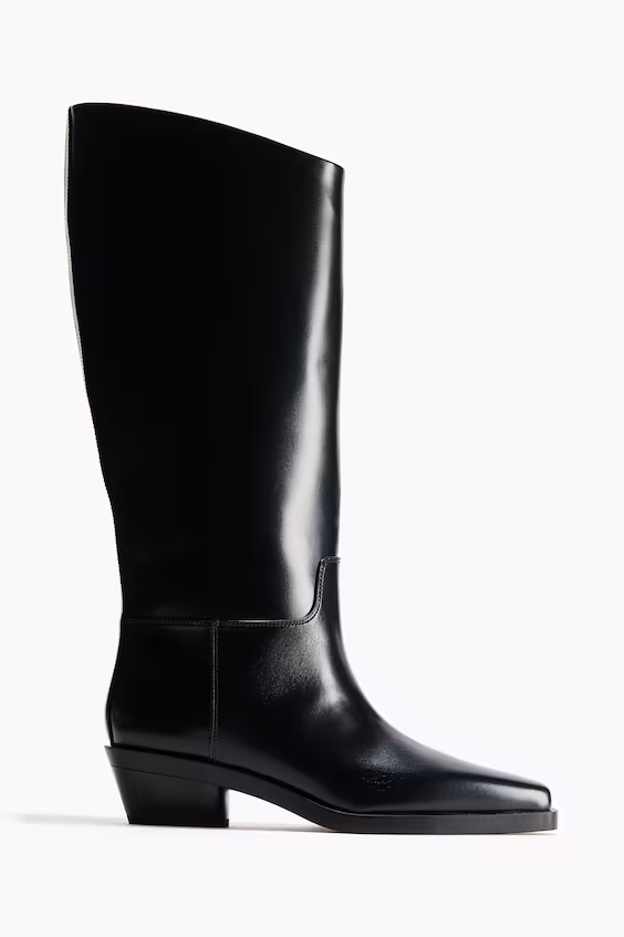 Сапоги на массивном каблуке h&m