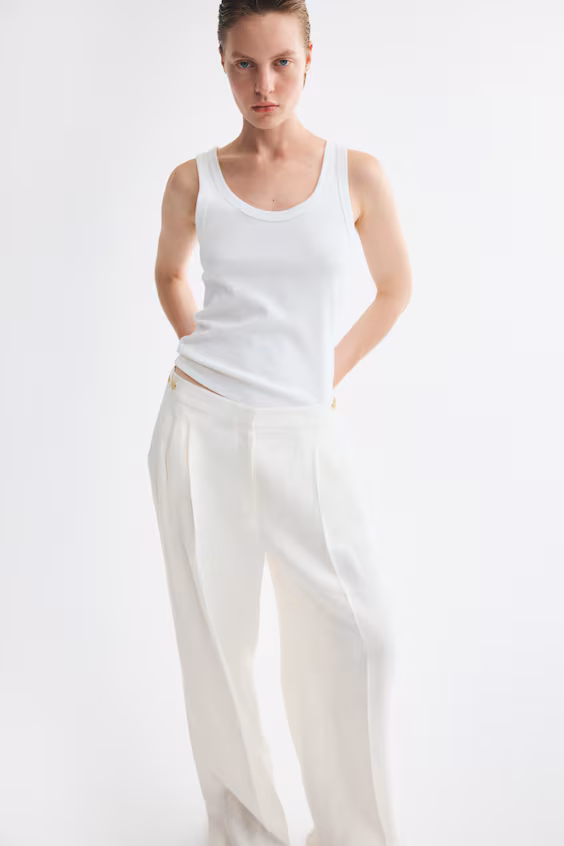 Классические льняные брюки h&m