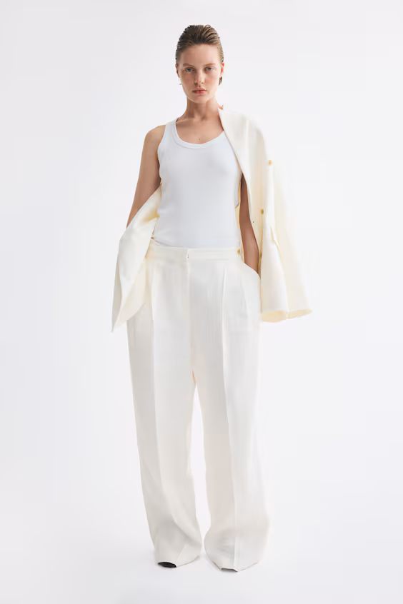 Классические льняные брюки h&m