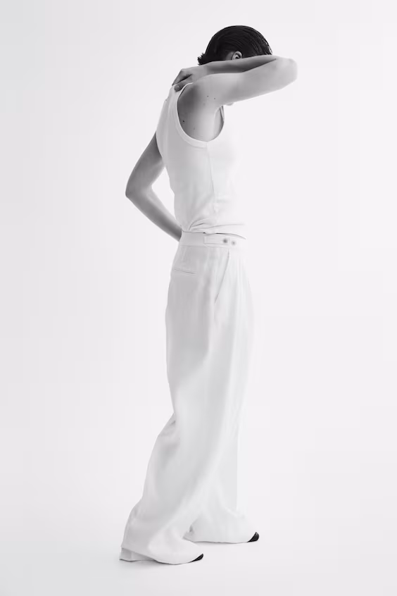 Классические льняные брюки h&m