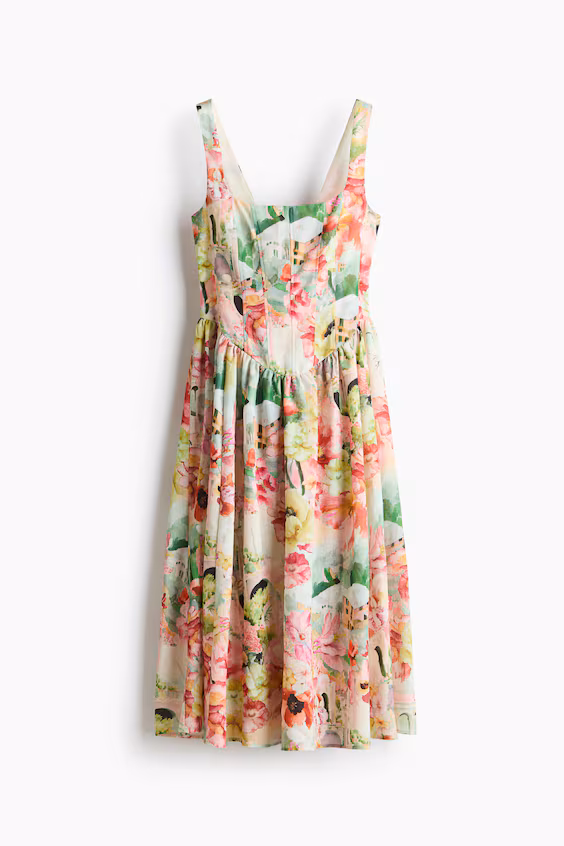 Платье с корсетным верхом h&m