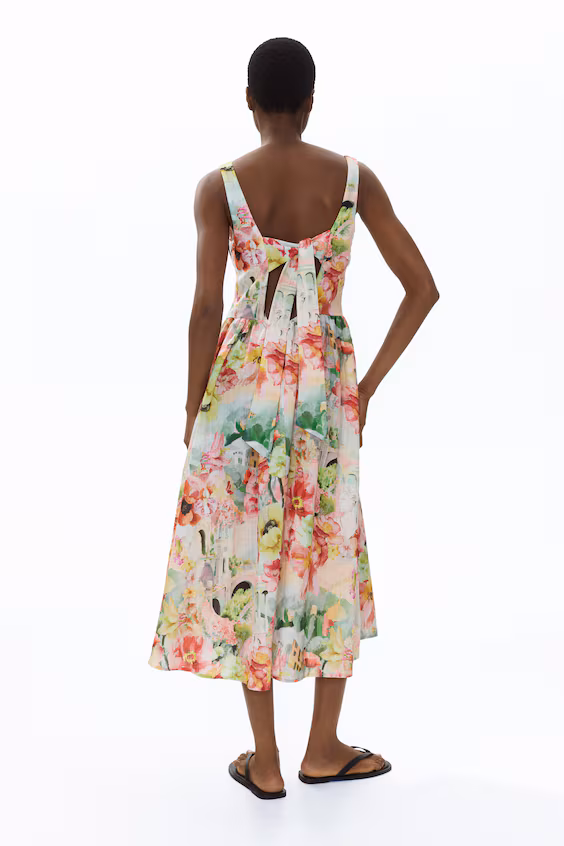Платье с корсетным верхом h&m