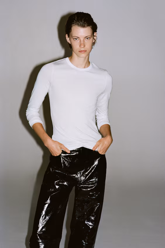 Свитер с длинными рукавами warming slim fit