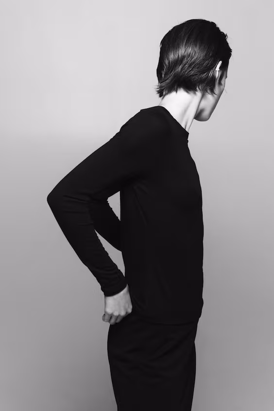 Свитер с длинными рукавами warming slim fit
