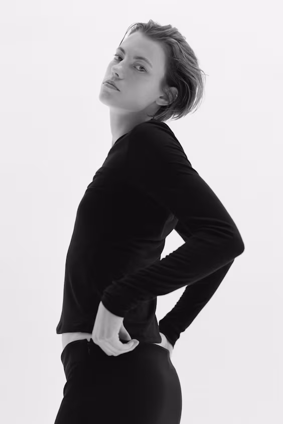 Свитер с длинными рукавами warming slim fit