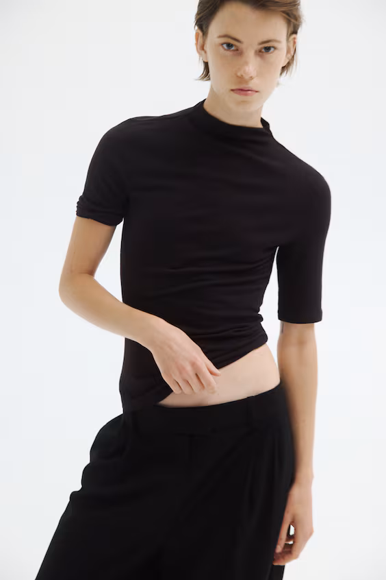 Свитер с полуворотником warming slim fit