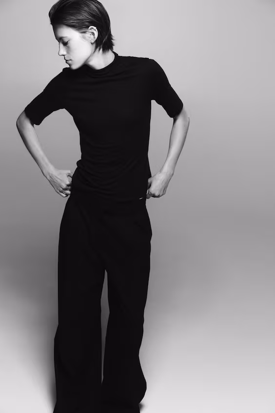 Свитер с полуворотником warming slim fit