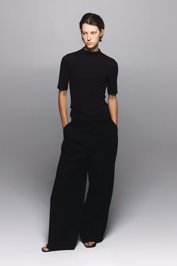 Свитер с полуворотником warming slim fit