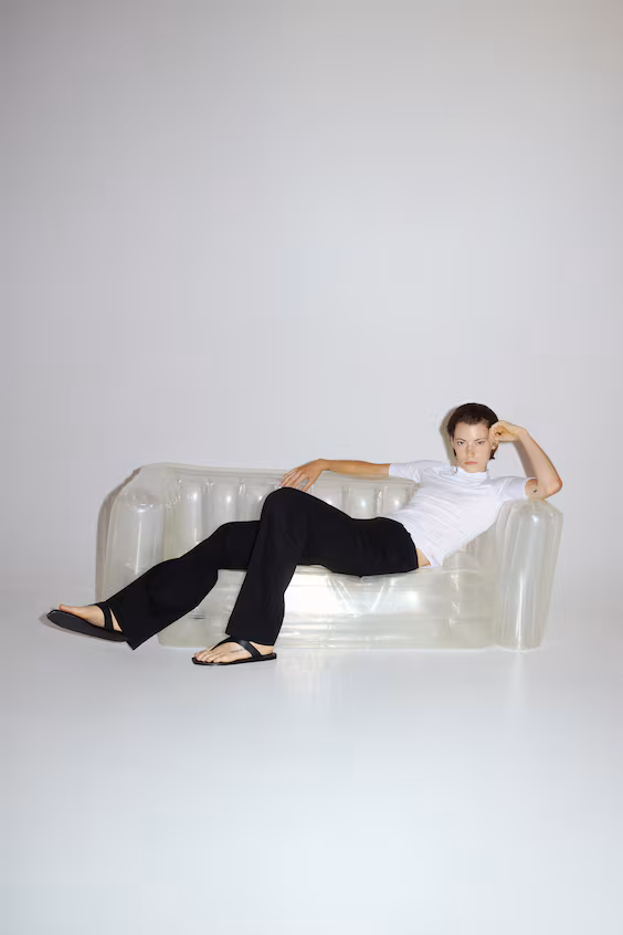 Свитер с полуворотником warming slim fit