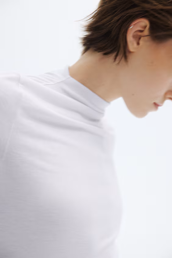 Свитер с полуворотником warming slim fit
