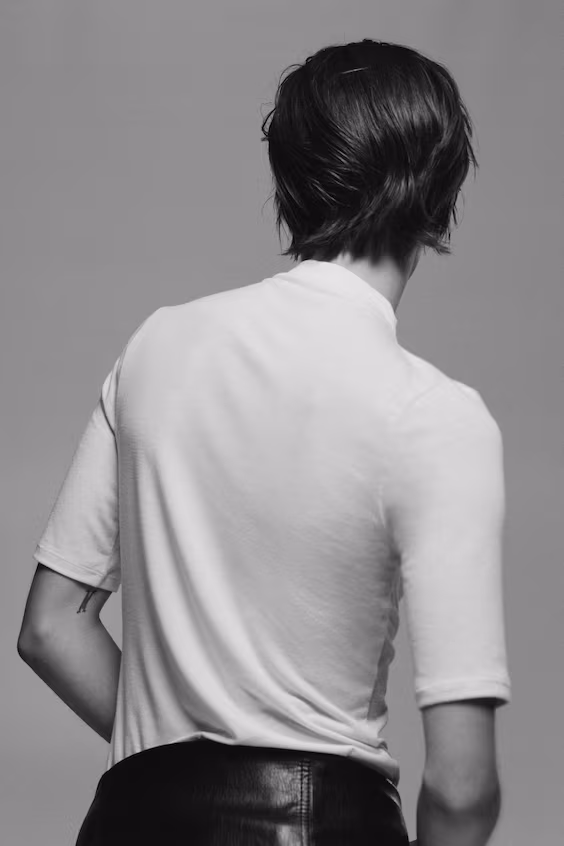 Свитер с полуворотником warming slim fit