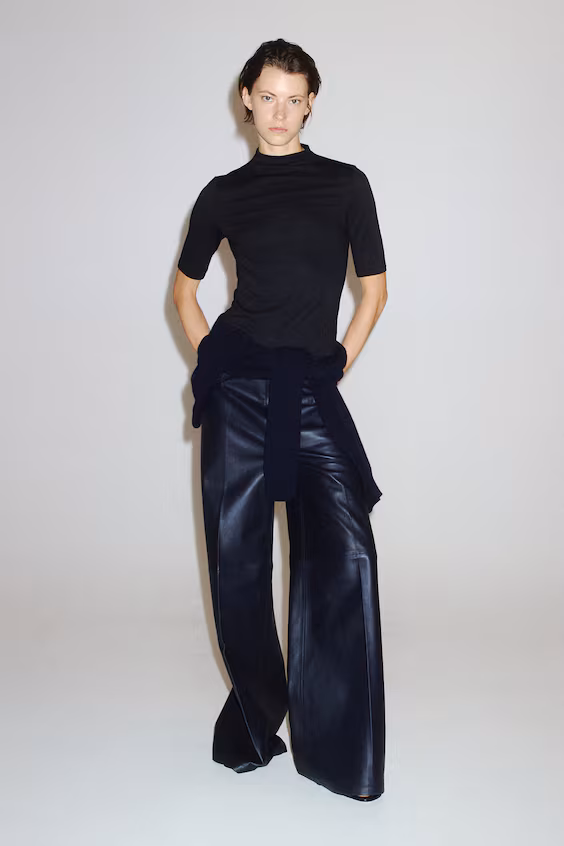 Свитер с полуворотником warming slim fit