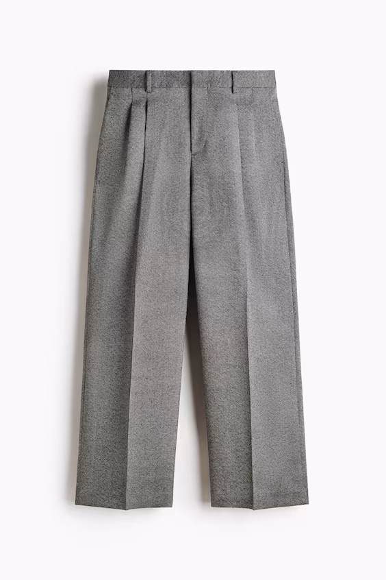 Классические брюки из шерстяной смеси loose fit