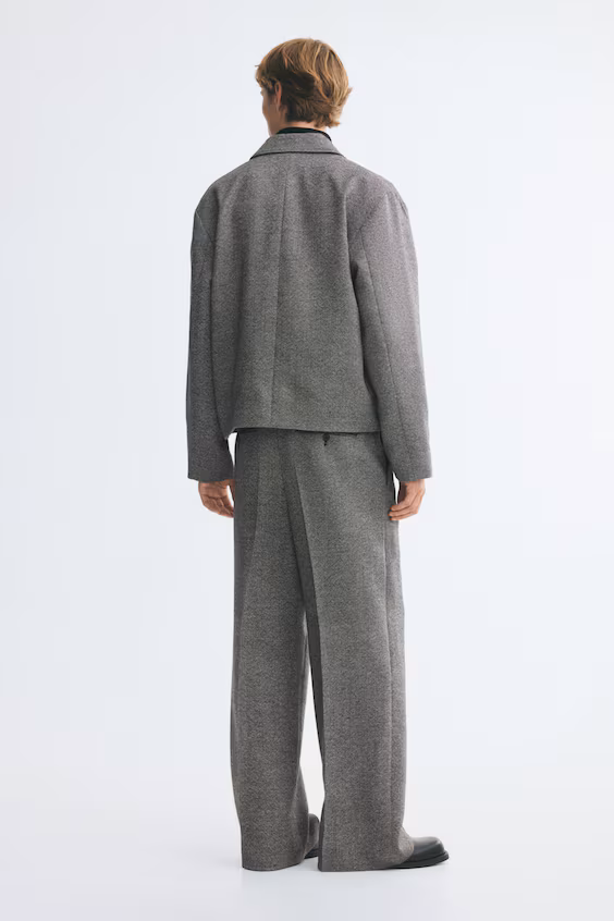 Классические брюки из шерстяной смеси loose fit