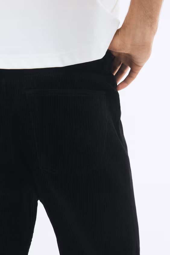 Брюки из хлопкового вельвета regular fit h&m