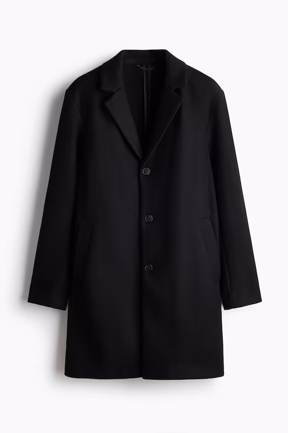 Длинное пальто с однобортной застежкой h&m