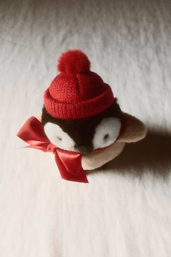 Плюшевая новогодняя игрушка