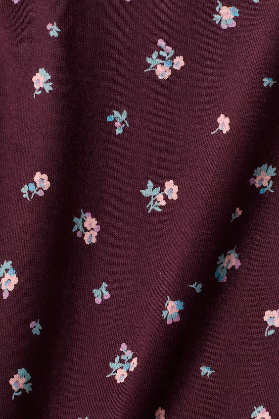 Хлопковое боди с принтом h&m