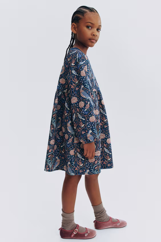 Платье-свитшот с принтом
