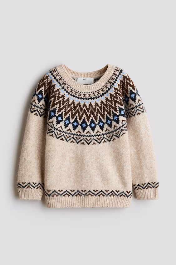 Джемпер из жаккардовой ткани h&m