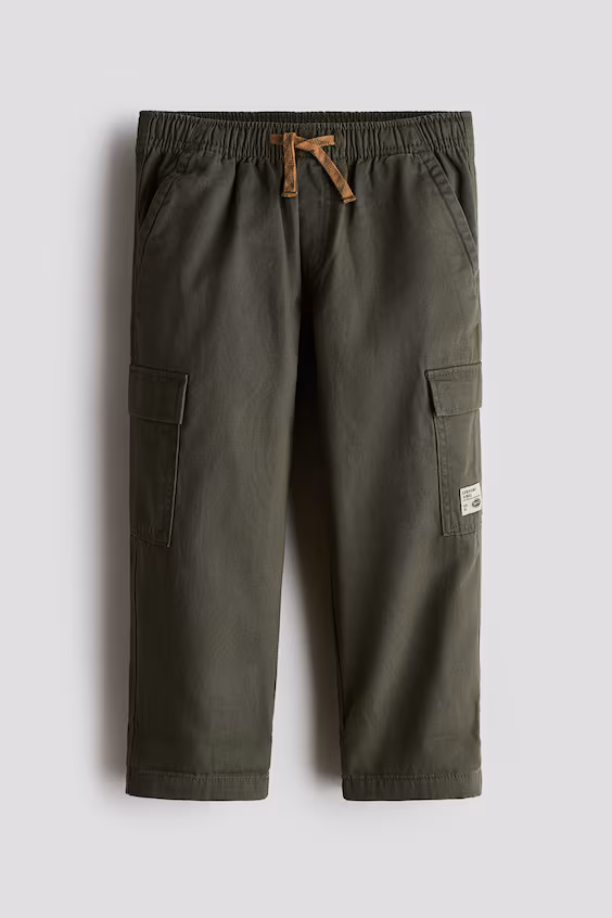 Карго-джоггеры из хлопка h&m