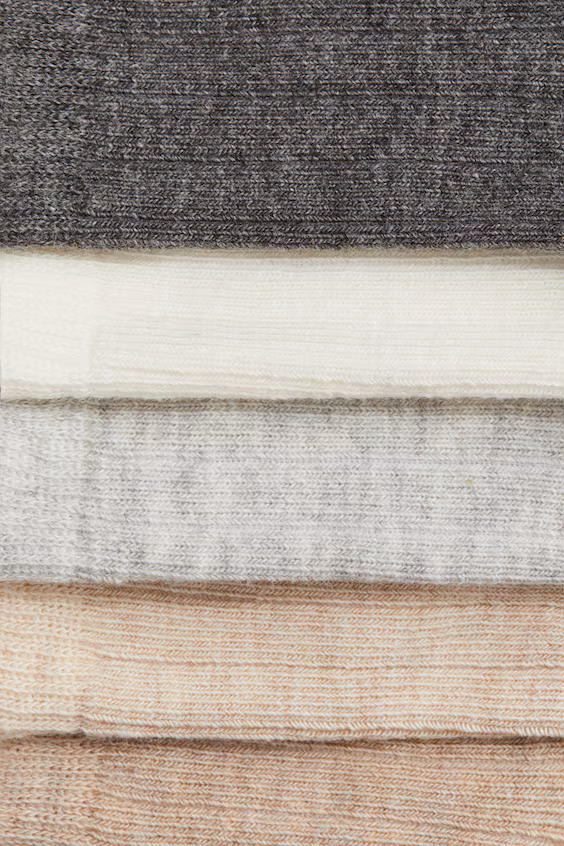 Набор из 5 пар носков в трикотаже